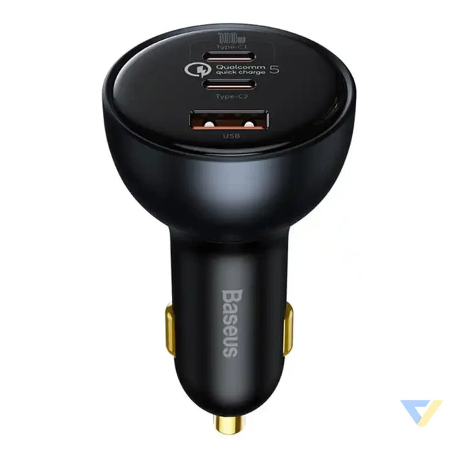 Car Charger Baseus Qualcomm USB 2x USB C 160W (Grey) Car chargers