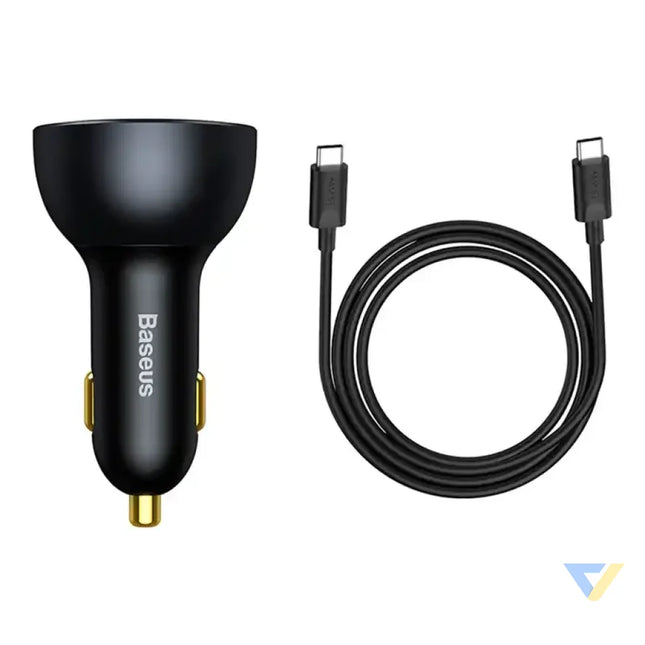 Car Charger Baseus Qualcomm USB 2x USB C 160W (Grey) Car chargers