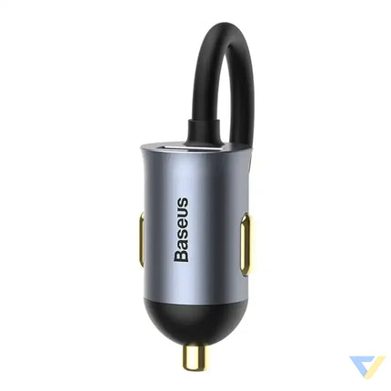 Car charger Baseus Share Together with extension cord 3x USB USB C 120W (grey) Car chargers
