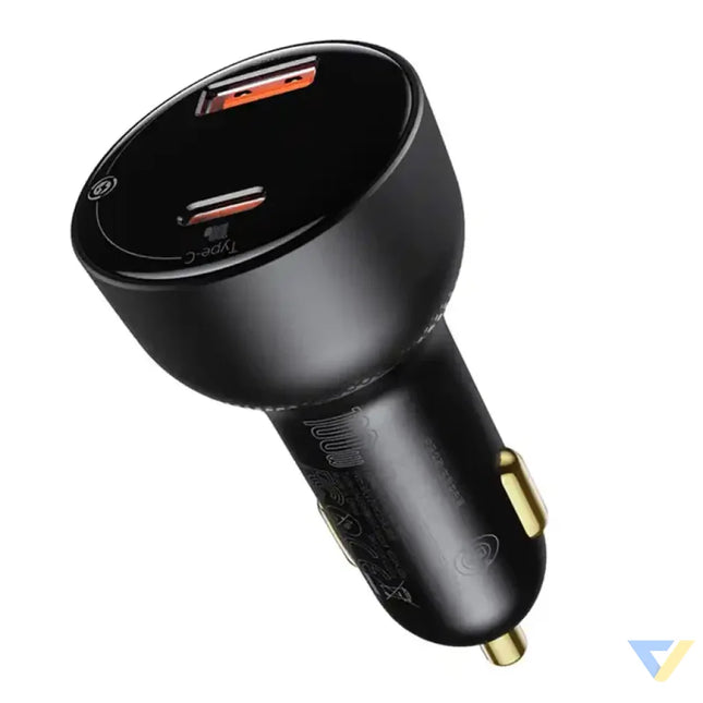 Car charger Baseus Superme USB USB C 100W (black) Car chargers