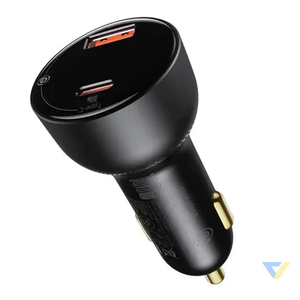 Car charger Baseus Superme USB USB C 100W (black) Car chargers