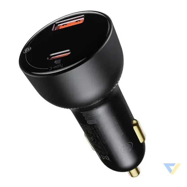Car charger Baseus Superme USB USB C 100W (black) Car chargers