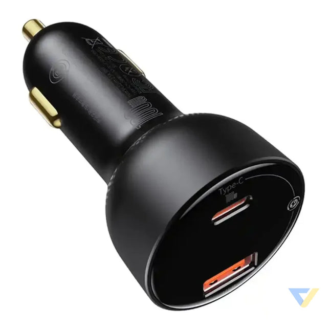 Car charger Baseus Superme USB USB C 100W (black) Car chargers