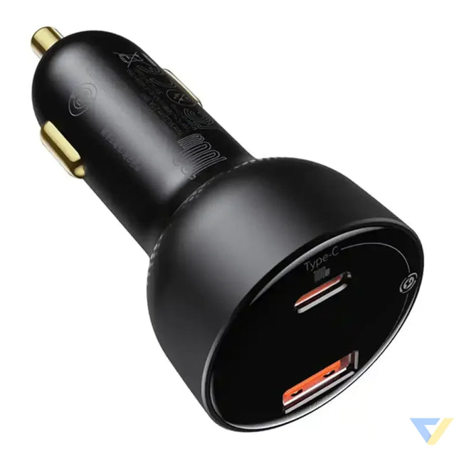 Car charger Baseus Superme USB USB C 100W (black) Car chargers