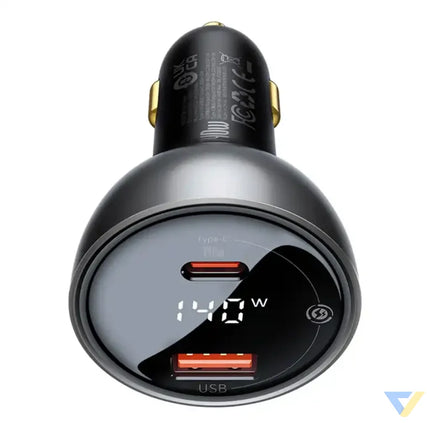 Car charger Baseus Superme USB USB C 140W (black) Car chargers