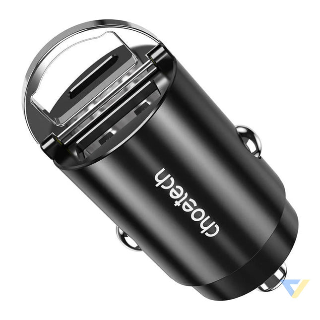 Car Charger Choetech TC0006 1x USB A 1x USB C 30W PD 3.0 (black) Car chargers