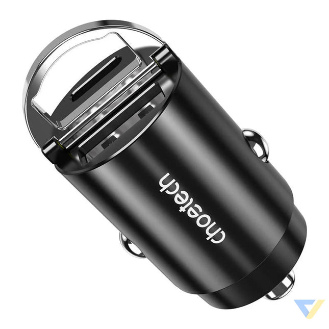 Car Charger Choetech TC0006 1x USB A 1x USB C 30W PD 3.0 (black) Car chargers