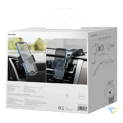 Car holder Baseus Easy Control Clamp for grille / dashboard (black) Phone holders