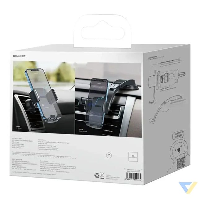Car holder Baseus Easy Control Clamp for grille / dashboard (black) Phone holders