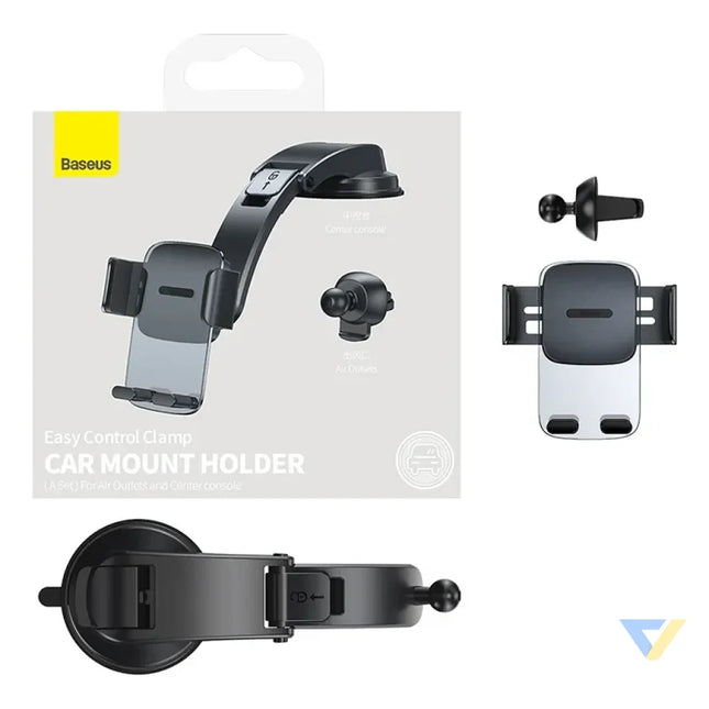 Car holder Baseus Easy Control Clamp for grille / dashboard (black) Phone holders