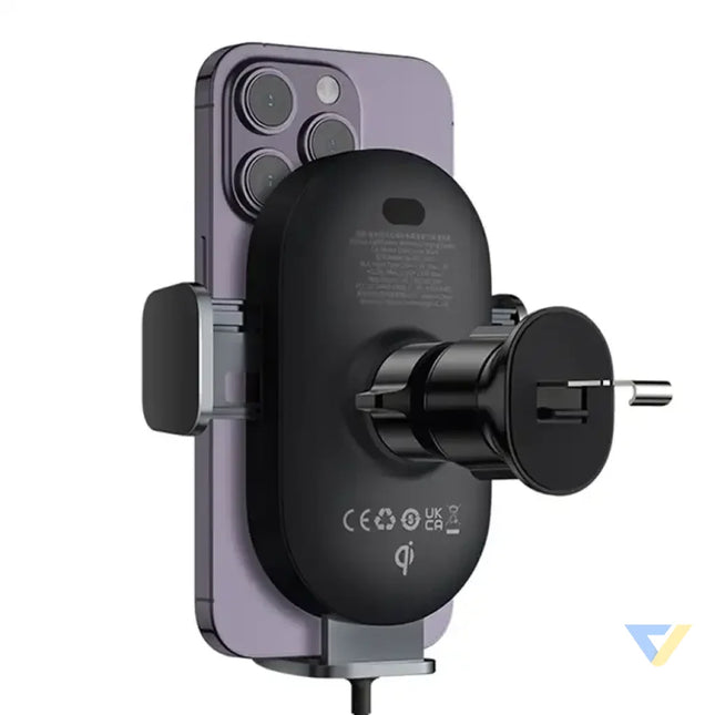 car holder with inductive charger Baseus LightChaser (Black) Phone holders