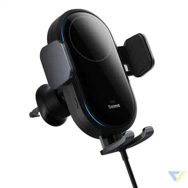 car holder with inductive charger Baseus LightChaser (Black) Phone holders