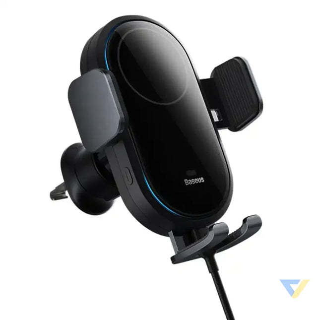 car holder with inductive charger Baseus LightChaser (Black) Phone holders