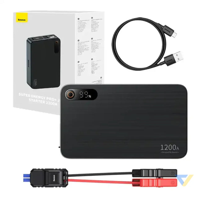 Car Jump Starter Baseus Black Super Energy Pro + 1200A (black) Jump starters