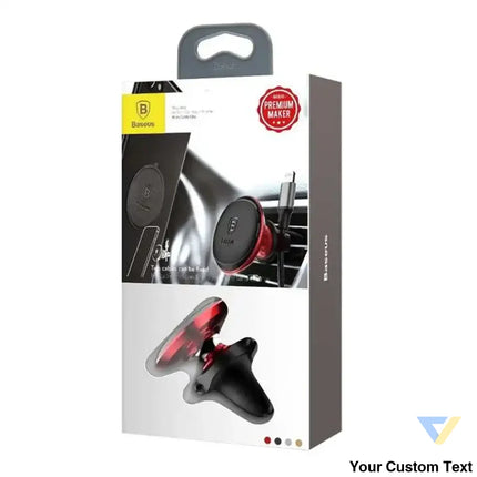 Car Mount Holder Baseus Magnetic Air Vent Red OS Phone holders