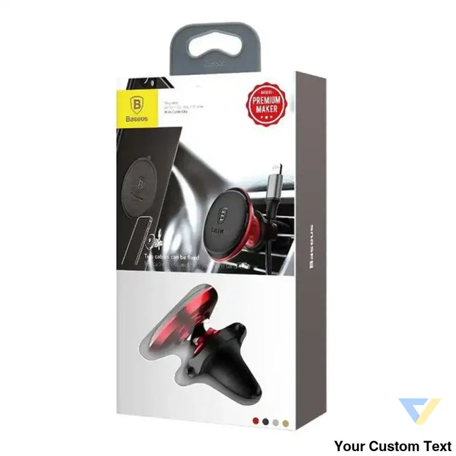 Car Mount Holder Baseus Magnetic Air Vent Red OS Phone holders
