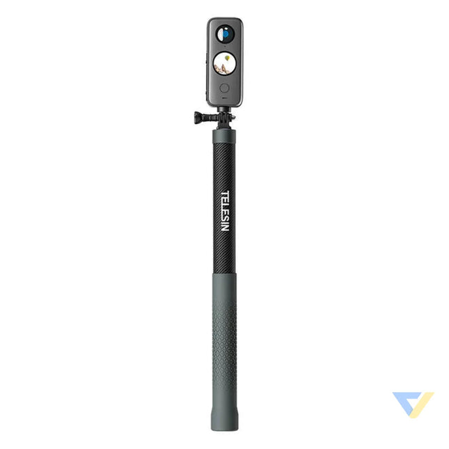 Carbon fiber selfie stick with 3m length Telesin for cameras GP MNP 300 3 Booms and selfie sticks