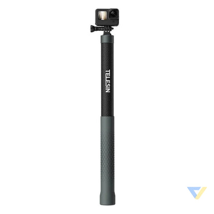 Carbon fiber selfie stick with 3m length Telesin for cameras GP MNP 300 3 Booms and selfie sticks