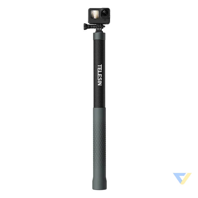 Carbon fiber selfie stick with 3m length Telesin for cameras GP MNP 300 3 Booms and selfie sticks