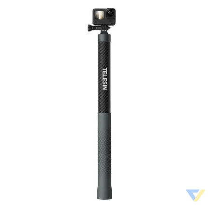 Carbon fiber selfie stick with 3m length Telesin for cameras GP MNP 300 3 Booms and selfie sticks