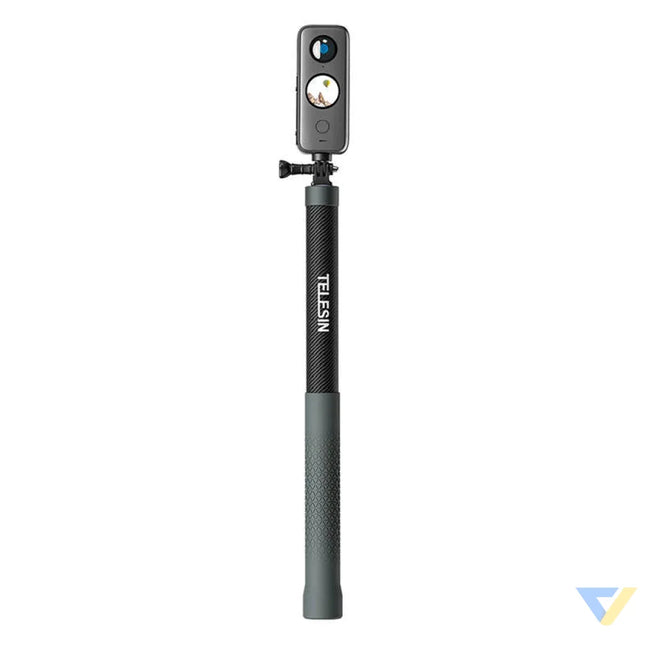 Carbon fiber selfie stick with 3m length Telesin for cameras GP MNP 300 3 Booms and selfie sticks