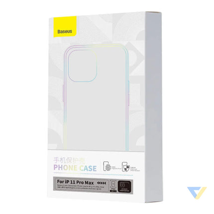 Case Baseus Crystal Series for iPhone 11 pro max (clear) + tempered glass + cleaning kit Protective cases for