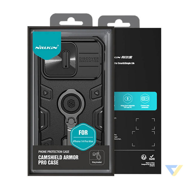 Case Nillkin CamShield Armor Pro for iPhone 14 Pro Max (black) Protective cases for smartphones