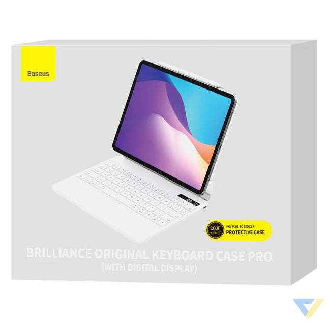 Case with keyboard for iPad Baseus Brilliance PRO 10 10.9’’ (white) Protective cases for tablets