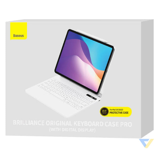 Case with keyboard for iPad Baseus Brilliance PRO 10 10.9’’ (white) Protective cases for tablets