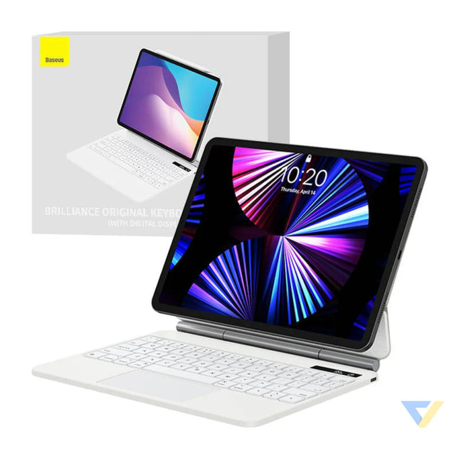 Case with keyboard for iPad Baseus Brilliance PRO 10 10.9’’ (white) Protective cases for tablets