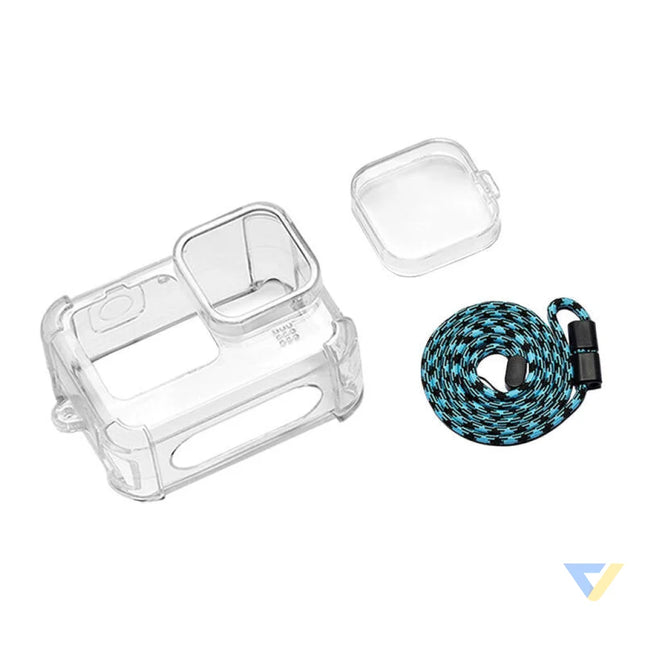 Case with Lens Cap and Neck Strap PULUZ for GoPro Hero 9 / 10 / 11 For sports cameras