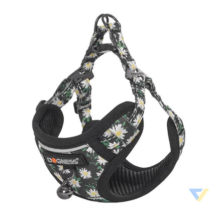 Cat set Dogness harness and leash 1,5m (Daisy Black) Walking and transportation