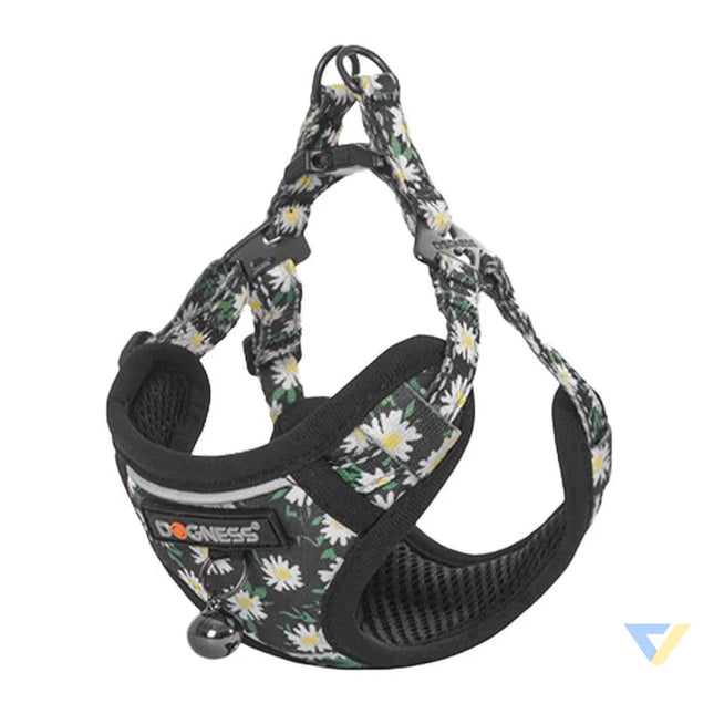 Cat set Dogness harness and leash 1,5m (Daisy Black) Walking and transportation