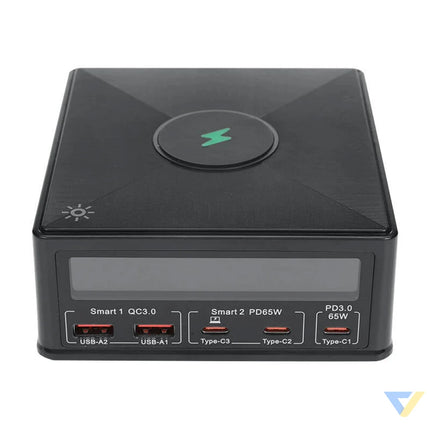Charger Blitzwolf 868H 2xUSB A 3xUSB type C 160W (black) mains chargers