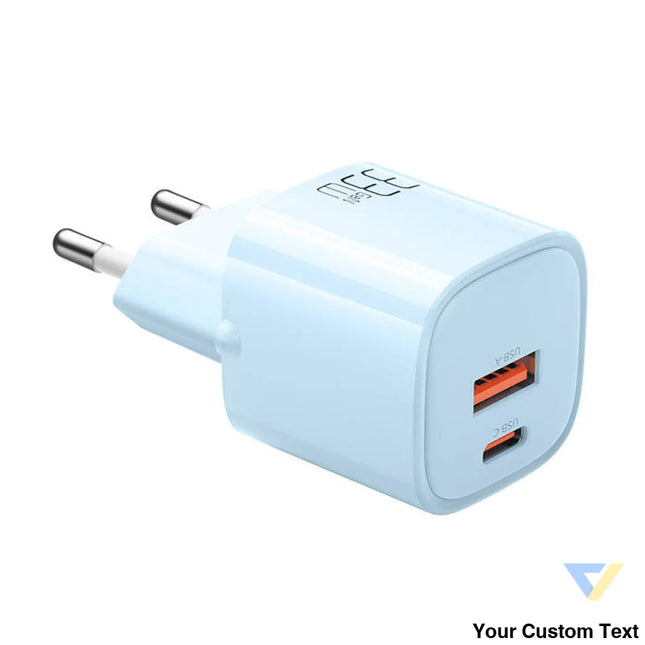 Charger GaN 33W Mcdodo CH 0154 USB C USB A (blue) mains chargers