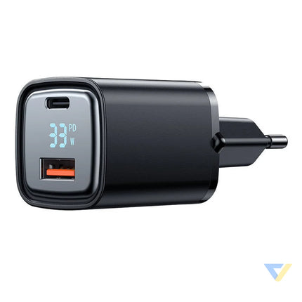 Charger McDodo CH 1701 33W with display (black) mains chargers