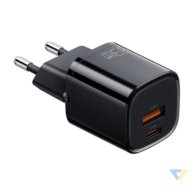 Charger Mcdodo Nano GaN CH 0151 USB + USB C 33W (black) mains chargers