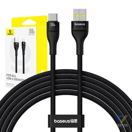 Charging Cable Baseus Flash 2 USB to USB C 100W 2m (black) USB to USB C