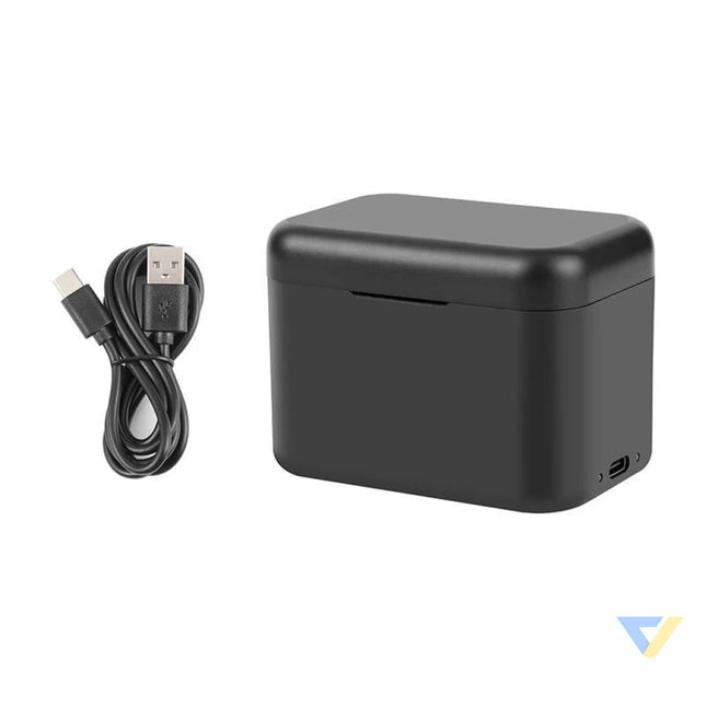 Charging case for batteries and memory cards PULUZ for Insta360 X4 (black) For sports cameras