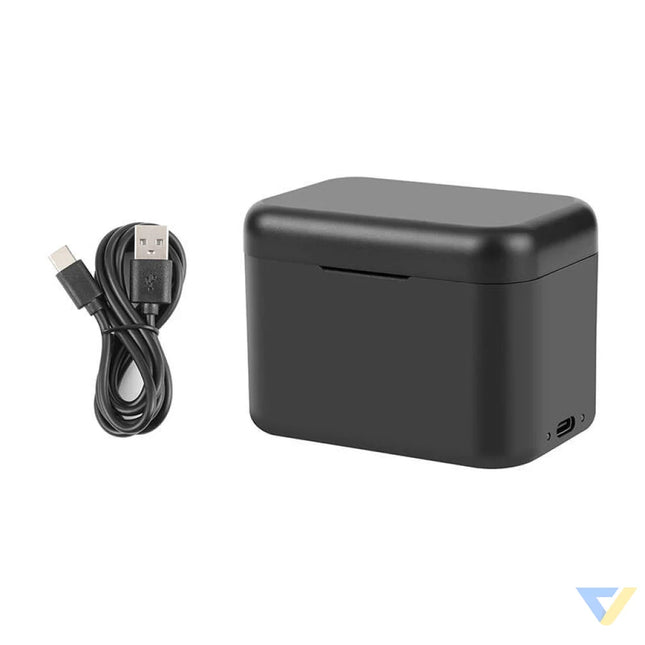 Charging case for batteries and memory cards PULUZ for Insta360 X4 (black) For sports cameras