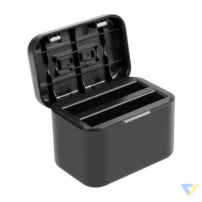 Charging case for batteries and memory cards PULUZ for Insta360 X4 (black) For sports cameras