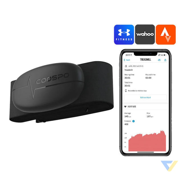 Chest Heart Rate Monitor Coospo H6 compatibile with Strava wahooo mapmyfitness etc. Sensors