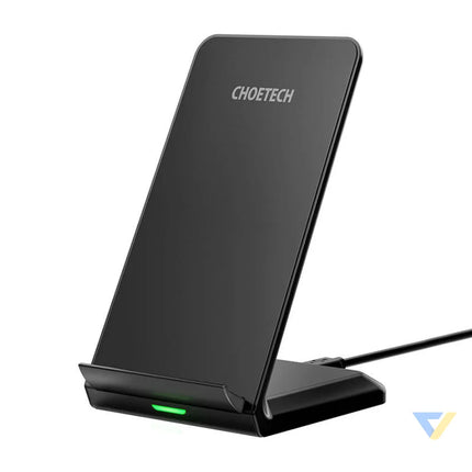 Choetech 10W inductive wireless charger with stand (black) Wireless chargers