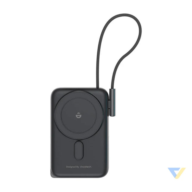 Choetech B735 magnetic powerbank 10000mAh 20W PD + USB C cable (black) Powerbanks
