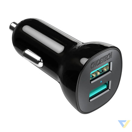 Choetech C0051 36W QC 3.0 car charger (black) Car chargers