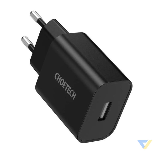 Choetech Q5002 12W USB A power charger (black) mains chargers