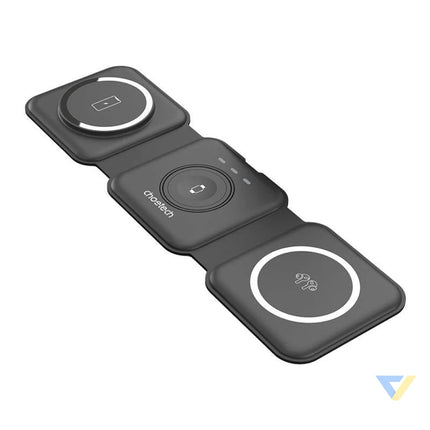 Choetech T588 F 3in1 Magnetic Wireless Charger 15W (black) Wireless chargers