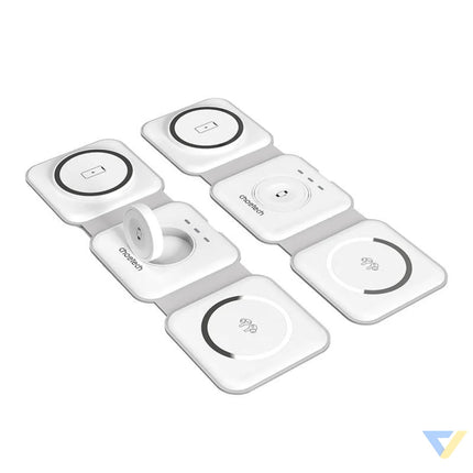 Choetech T588 F 3in1 Magnetic Wireless Charger 15W (white) Wireless chargers