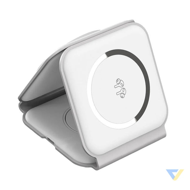 Choetech T588 F 3in1 Magnetic Wireless Charger 15W (white) Wireless chargers