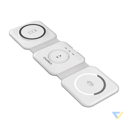 Choetech T588 F 3in1 Magnetic Wireless Charger 15W (white) Wireless chargers